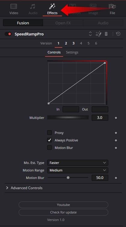 Utilisation Speed Ramp Lite