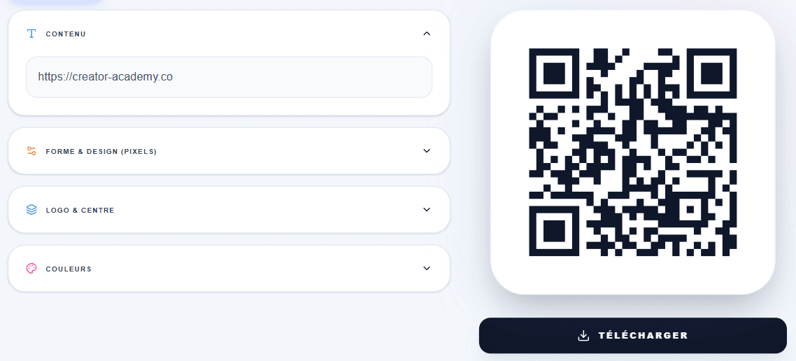 Générateur de QR Code 100% sûre